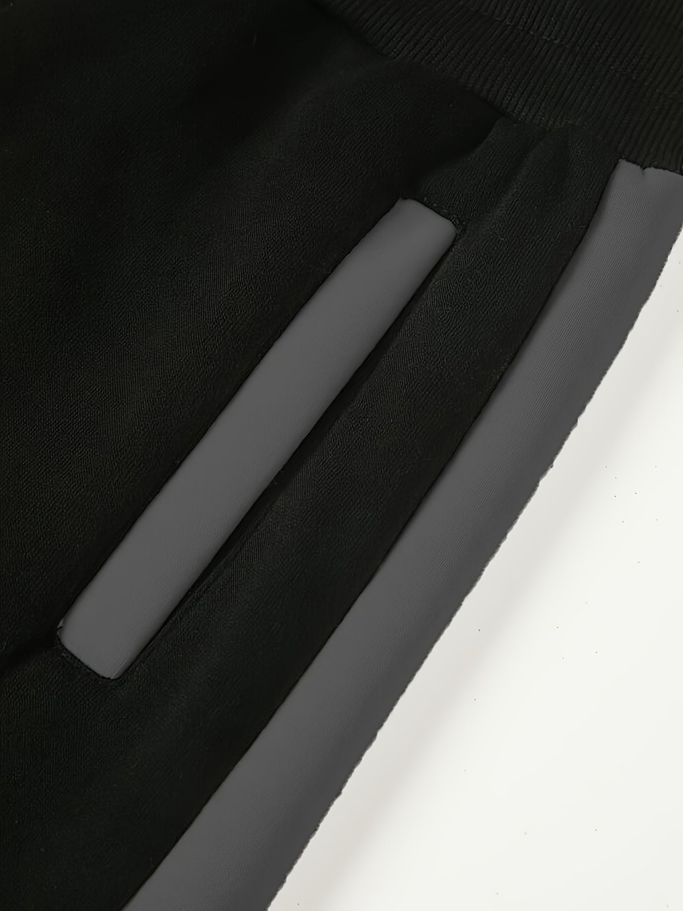 Men's Color Block Two-Piece Suit Hoodie Zipper Casual Breathable Spring Autumn