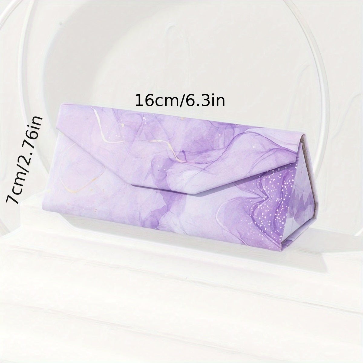 Zarif Kelebek va Gul Printi Ayollar uchun Qayriladigan Ko'zoynak Qutisi - Mustahkam Qattiq Qopqoq, Quvvatli Ko'zoynak Ushtiruvchi