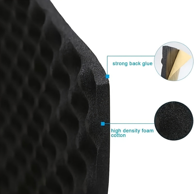 High-Density Black Foam Insulation Roll 50.04cm x 2.01cm x 152.4cm Waterproof Soundproof Noise Reduction