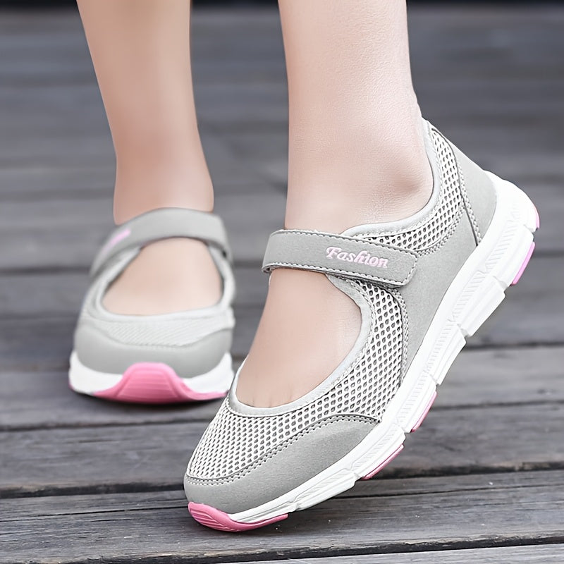 Women's Breathable Slip-On Shoes, Lightweight Casual Sneakers with Soft Fabric Lining