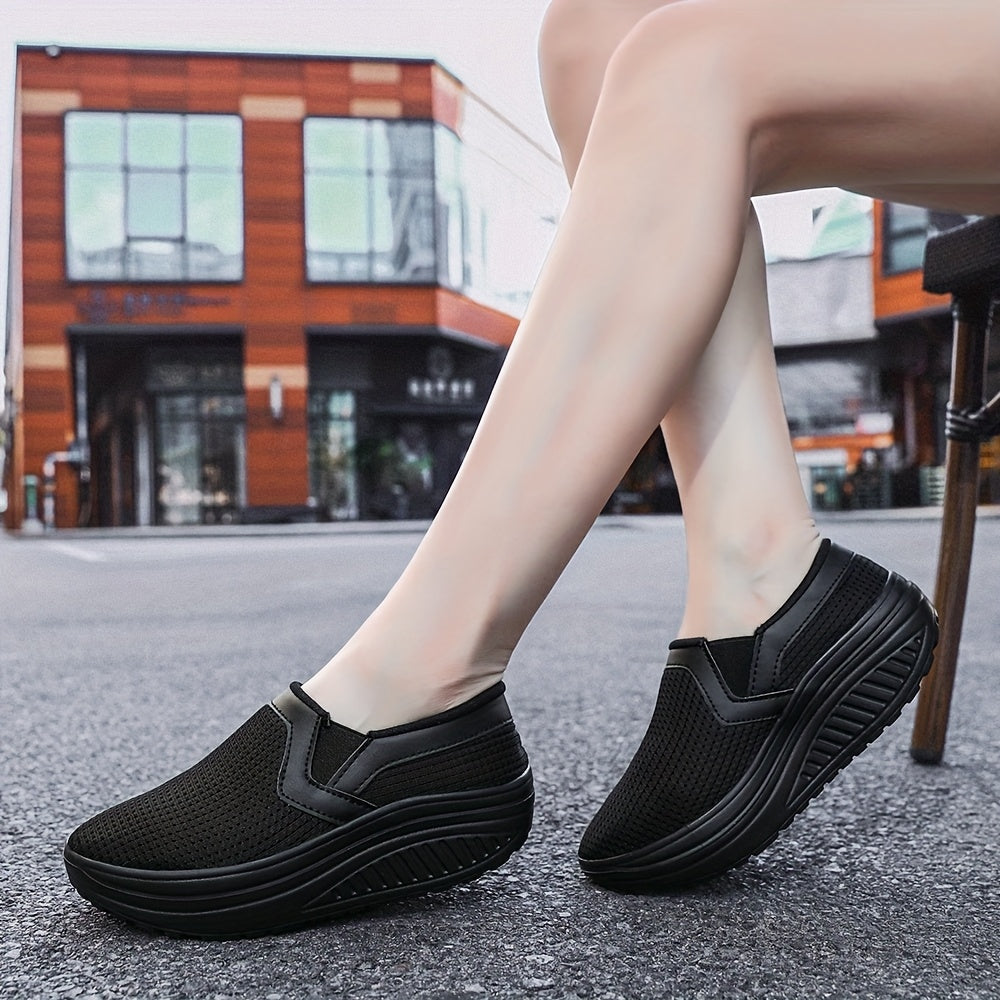 Women's Slip-On Sneakers Breathable Mesh Lightweighteva Casual All-Season