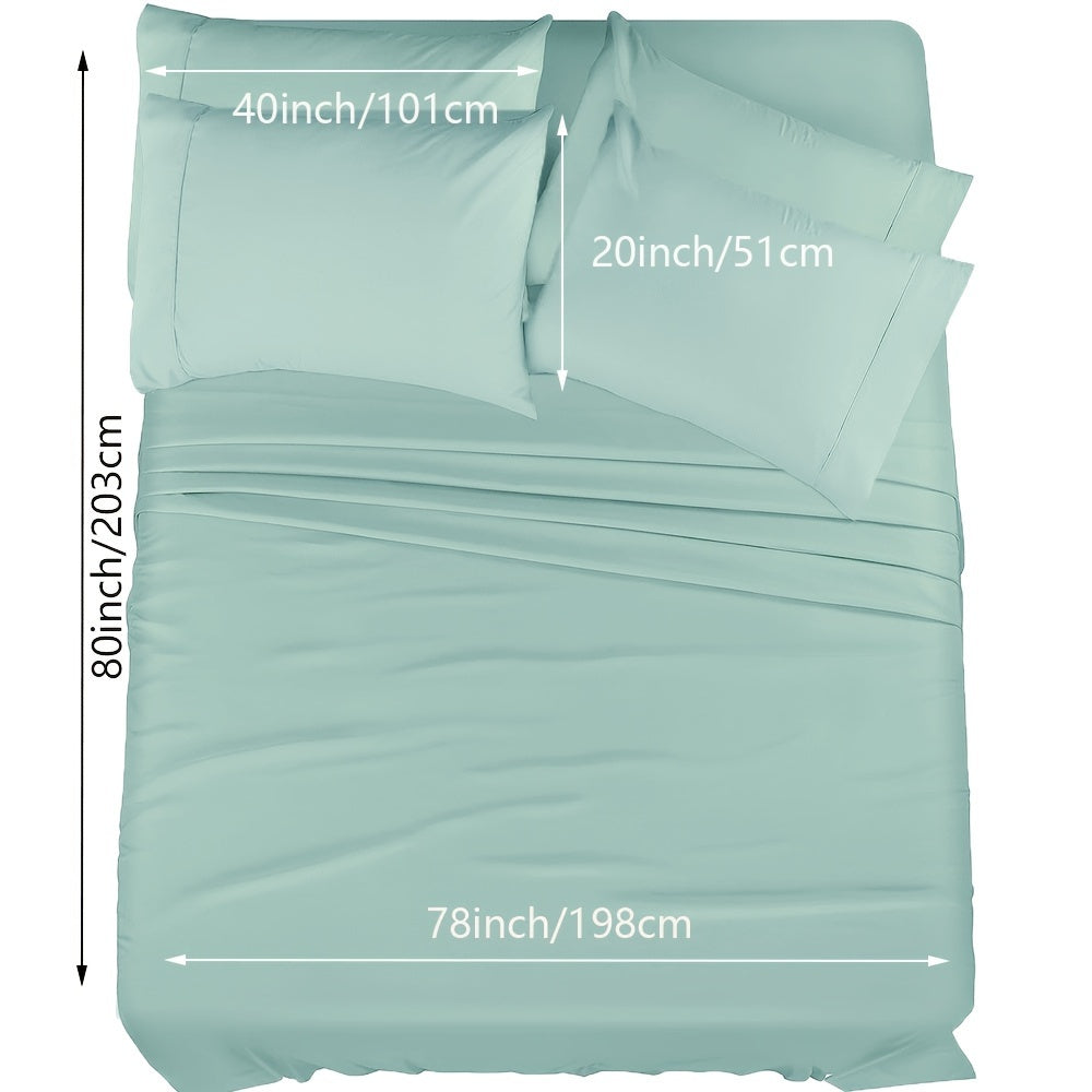 Luxury Fitted Sheet Set with Wrinkle and Stain Resistant Deep Pocket Bedding for Bedroom or Hotel