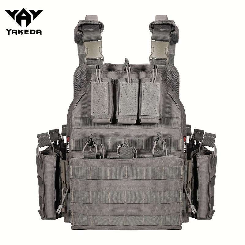 Men's Outdoor Training Vest with Quick Release Molle System Black