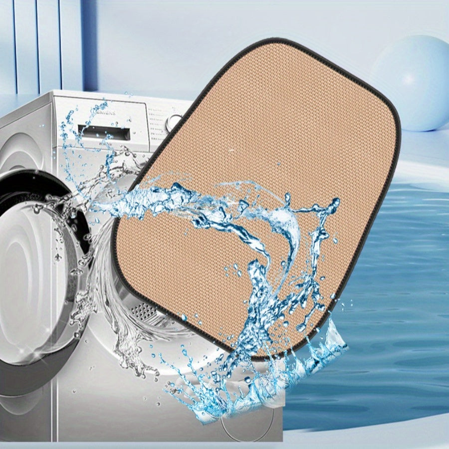 2pcs Ventilated Non-Slip Breathable Car Seat Covers Front Seats Black White