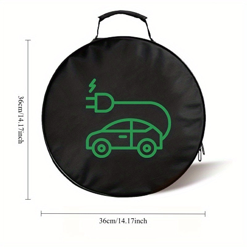 Electric Vehicle Charging Gun Cable Storage Bag Organizer for Car