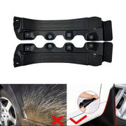 2-Piece Car Mud Flaps Beige Dirt and Sand Protection for Front and Rear Wheels