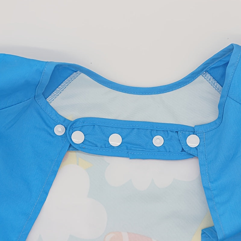 Kids Waterproof Smock with Pockets Long Sleeve for Messy Activities