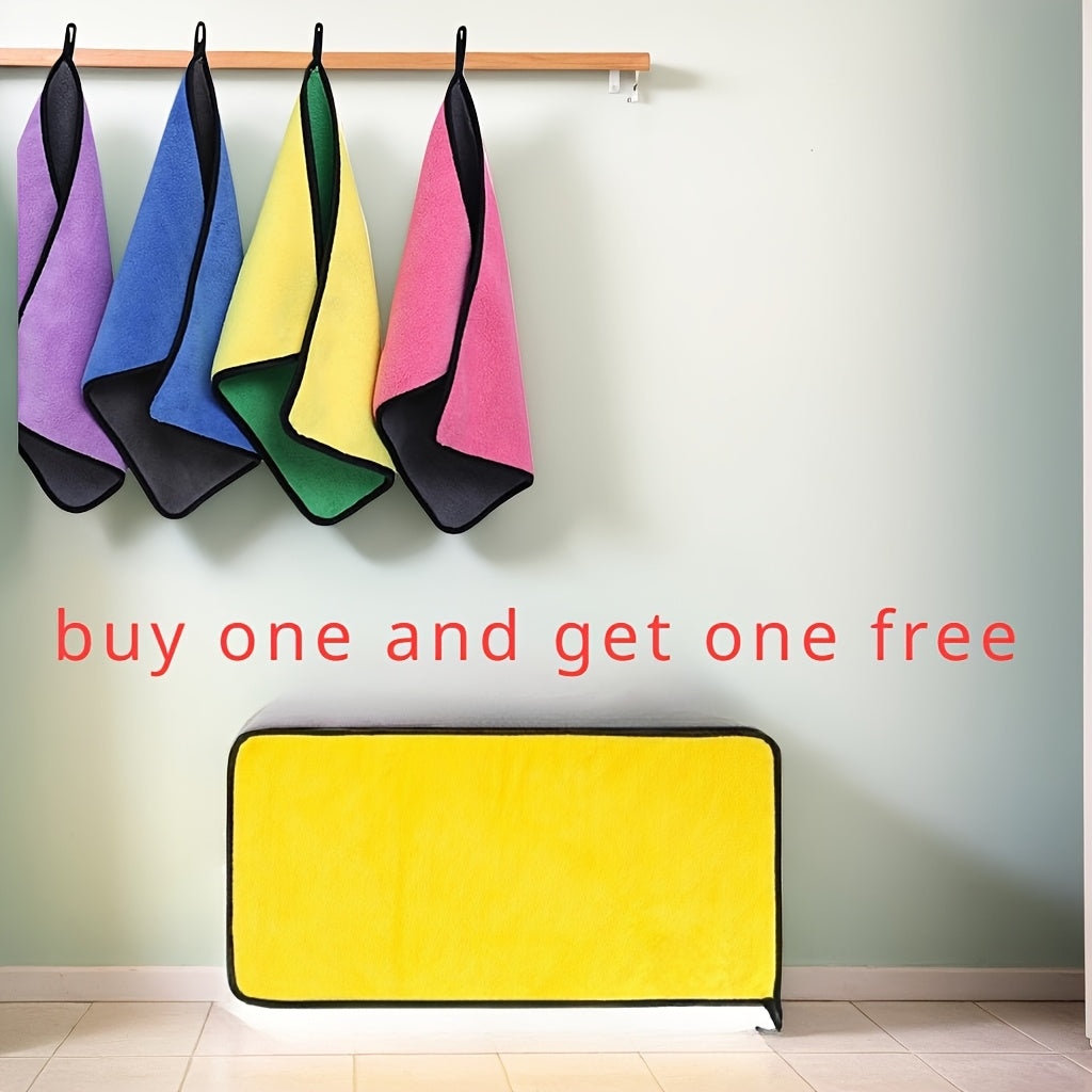 2 ta mikrotoʻlqinli avtomobilni tozalash matosi toʻrt tomonlama yutuvchi, tez quriydigan