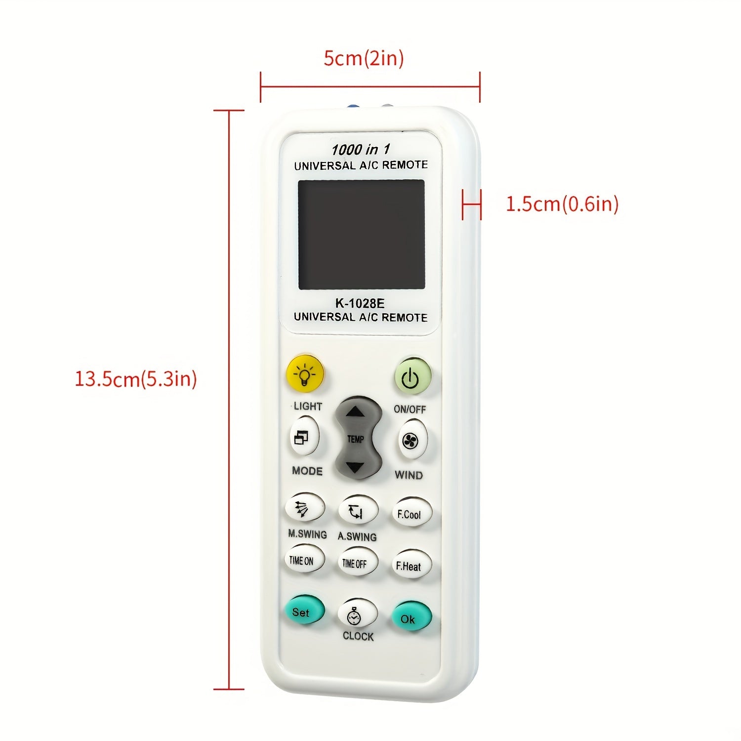 Universal Air Conditioner Remote Control 1000 in 1 Compatible with Most AC Units