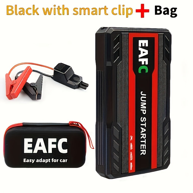 Portable Car Jump Starter for 3L Gasoline Engines with Power Bank and LED Flashlight