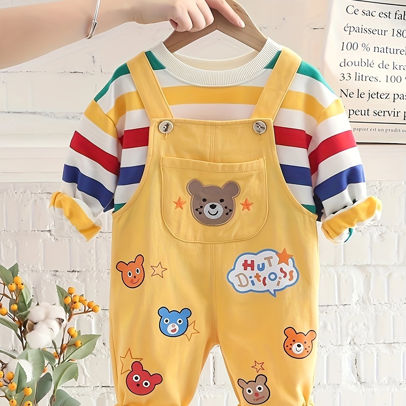 Kids' Spring and Autumn Outfit with T-Shirt and Jacket for Infants and Children