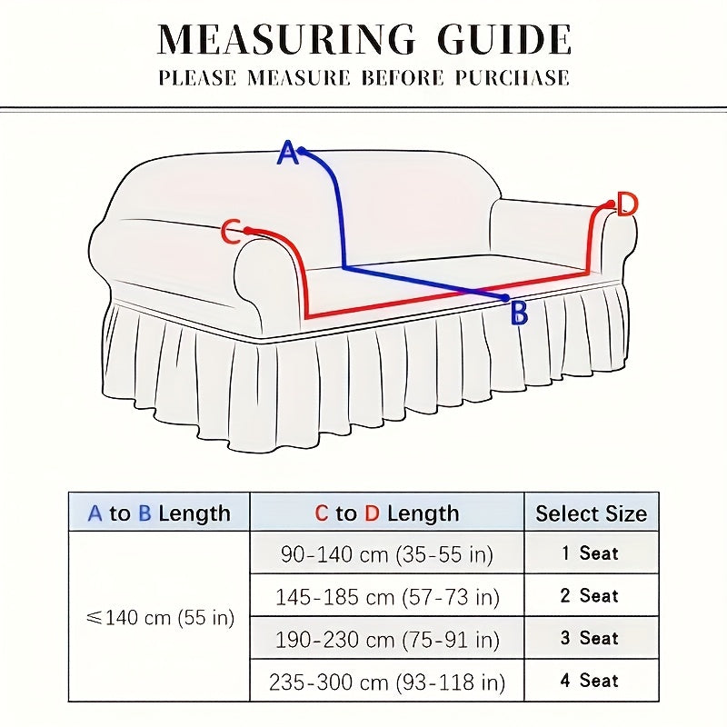 Серая бохо-стильная чехол для дивана с юбкой, машинная стирка, подходит для использования в любое время года. Изготовлен из полиэстерового спандекса, идеален для декора гостиной, спальни или офиса.