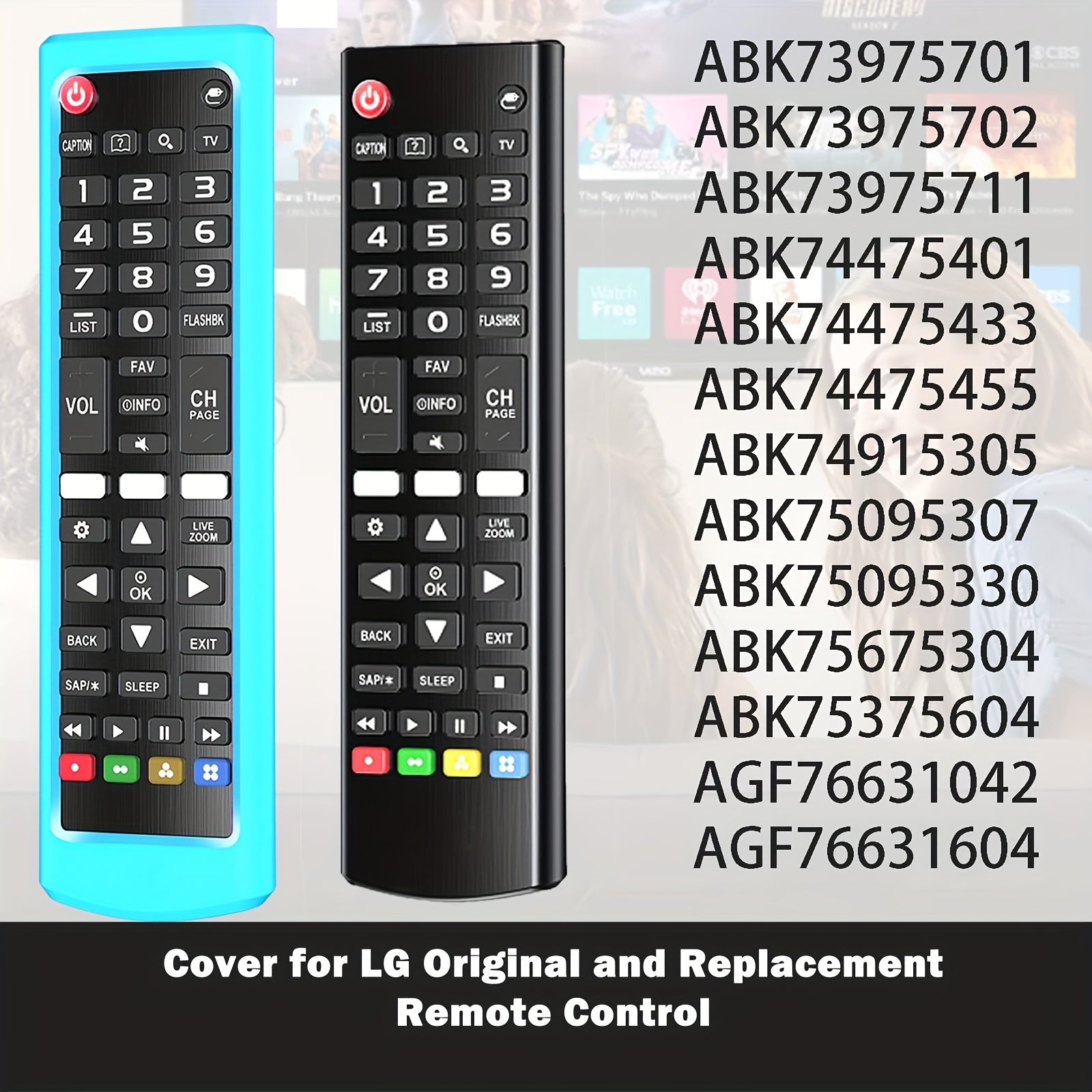 Silicone Remote Control Cover for Smart TV Remote Durable Non-Slip Easy to Install