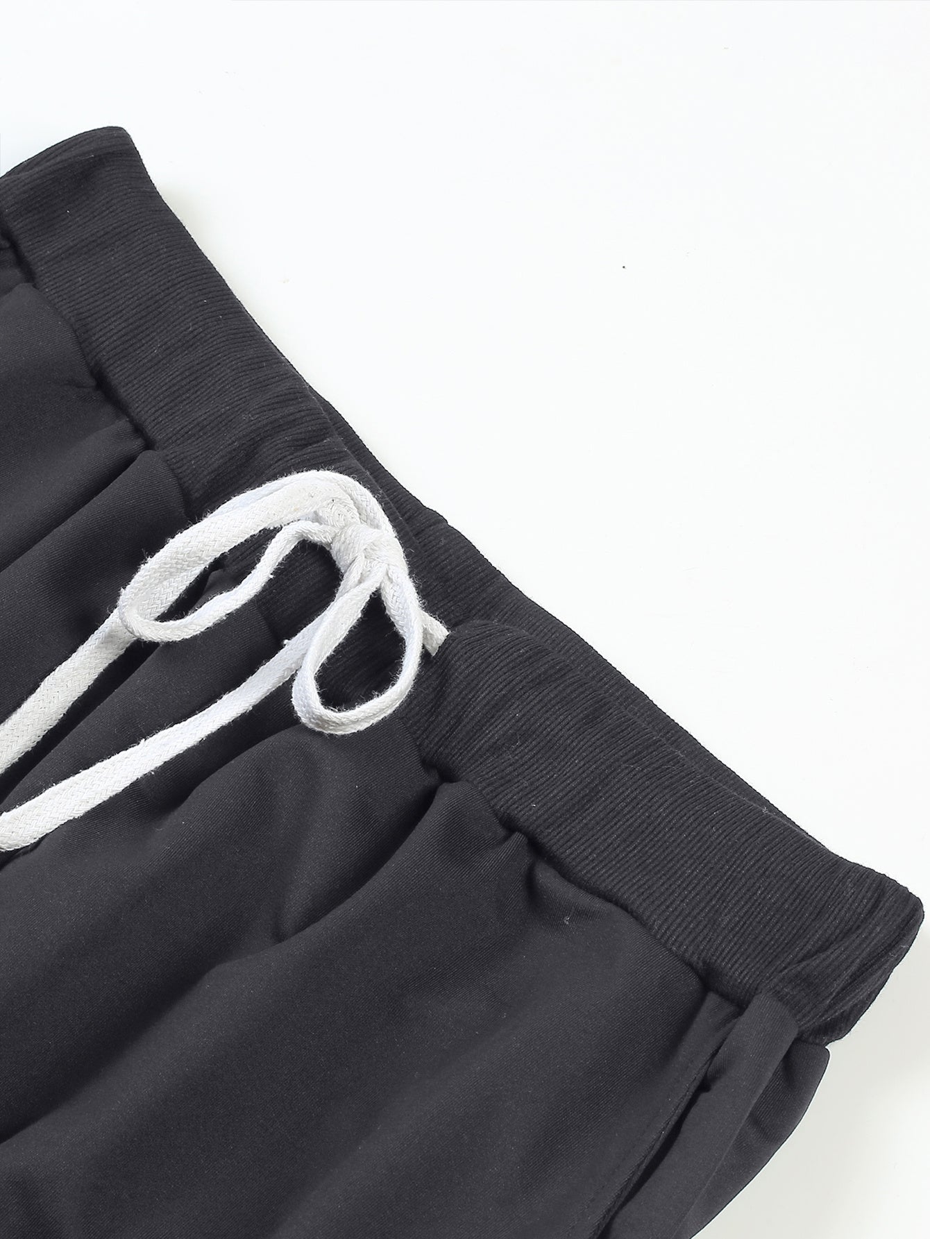 Men's Casual Sports Trousers Large Sizes Polyester Regular Fit Solid Color