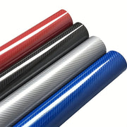 Car Interior Carbon Fiber Textured Fake Film Black Matte Glossy Sticker