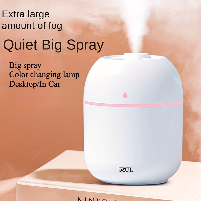 Portable USB Aromatherapy Humidifier with Color Light for Desktop and Car