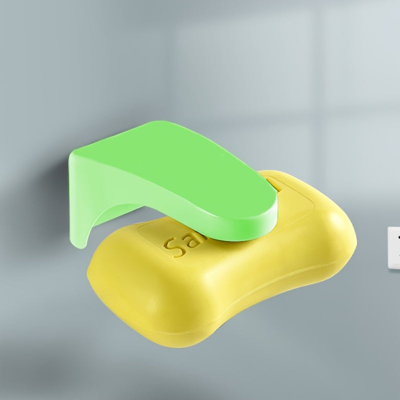 Dispensador de jabón magnético de pared con estante de almacenamiento con drenaje para baño