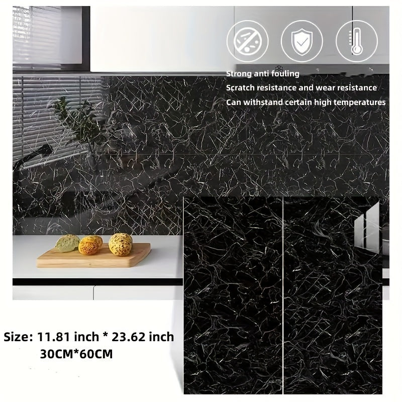 20 dona oq marmar vinil plitkalar oshxona va hammom uchun orqa panel uchun 59.97x30 sm peel and stick