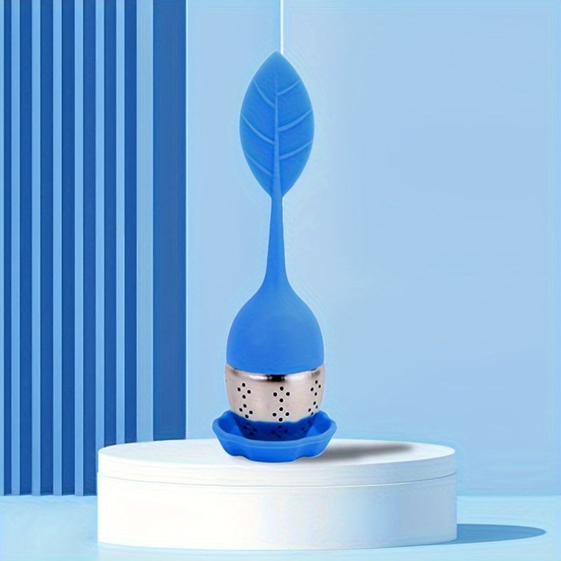 Set of 2 Leaf-Shaped Silicone Tea Infusers Heat-Resistant for Brewing Tea