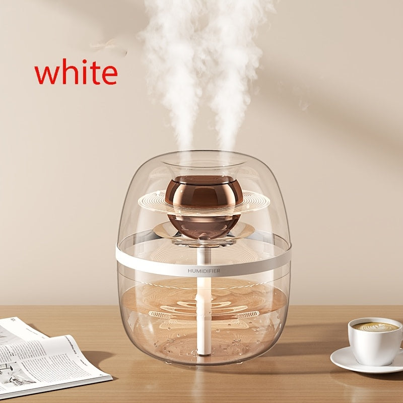 Dual Spray 3L Ultrasonic Humidifier for Bedroom Office Night Light Silent