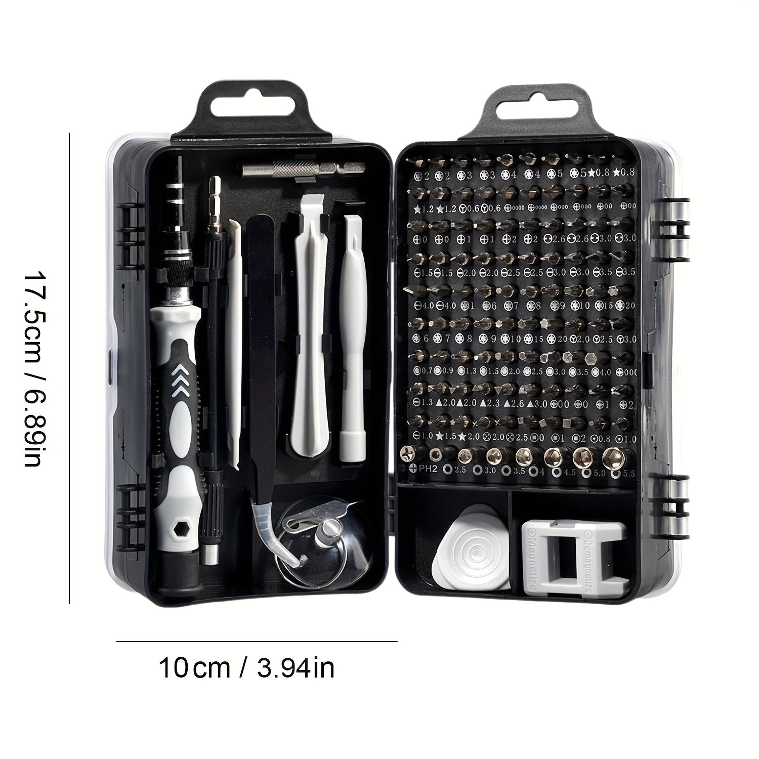 115-in-1 Precision Screwdriver Set Magnetic Repair Tool Kit Chromium Vanadium Steel for Electronics