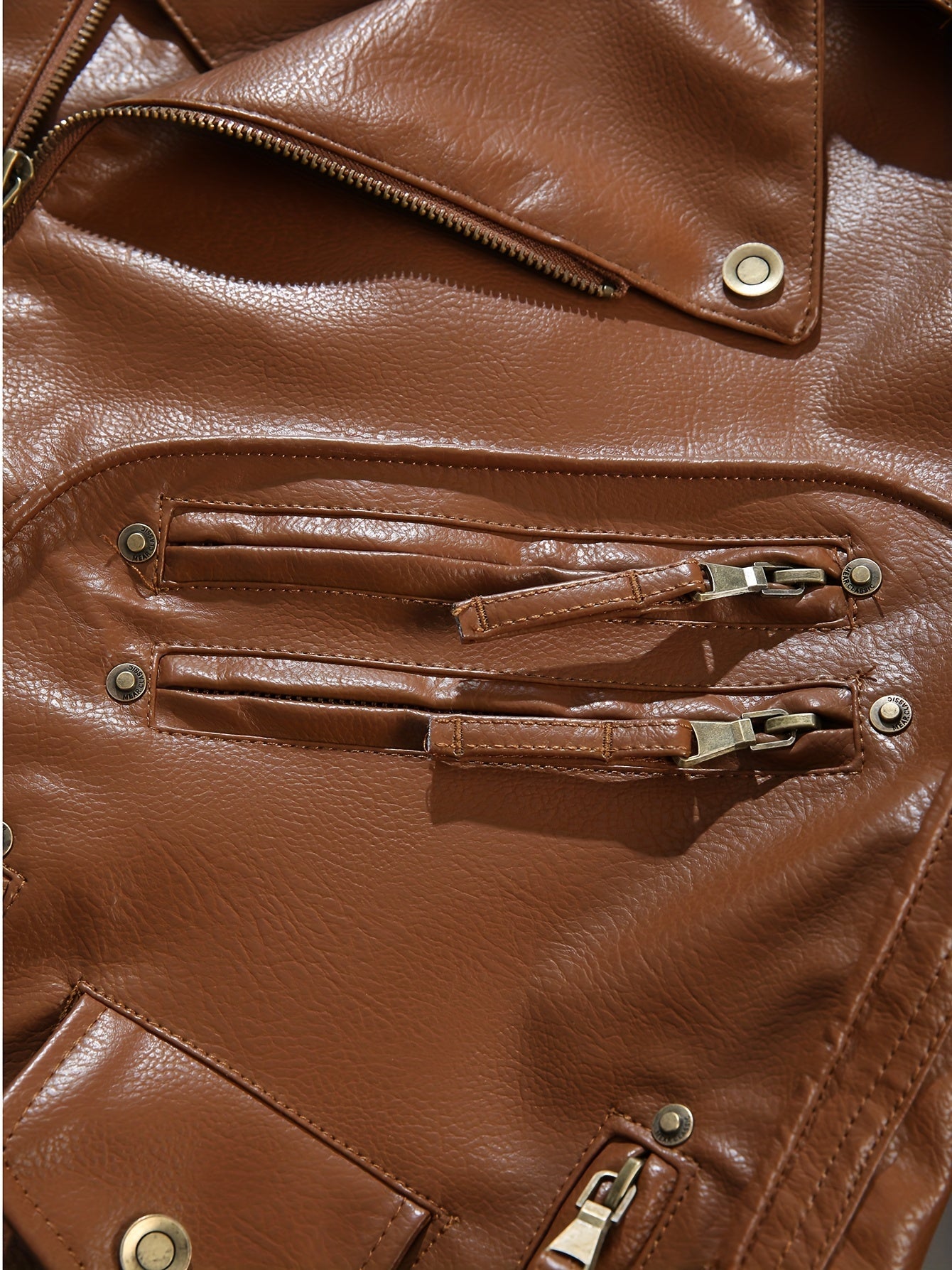 Men's Casual Zipper Bomber Jacket Solid Color Long Sleeve Regular Fit Polyester Lining