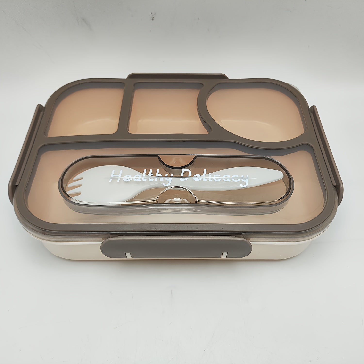 Portativ Flip Top Ovqat Qutisi, 1 Dona - Katta Hajmli Oziq-ovqat Sifatli Plastik Idish, Muhrlangan va Sayohat, Kamping, Pikniklar yoki Ofisda Ovqatlanish uchun Ideal