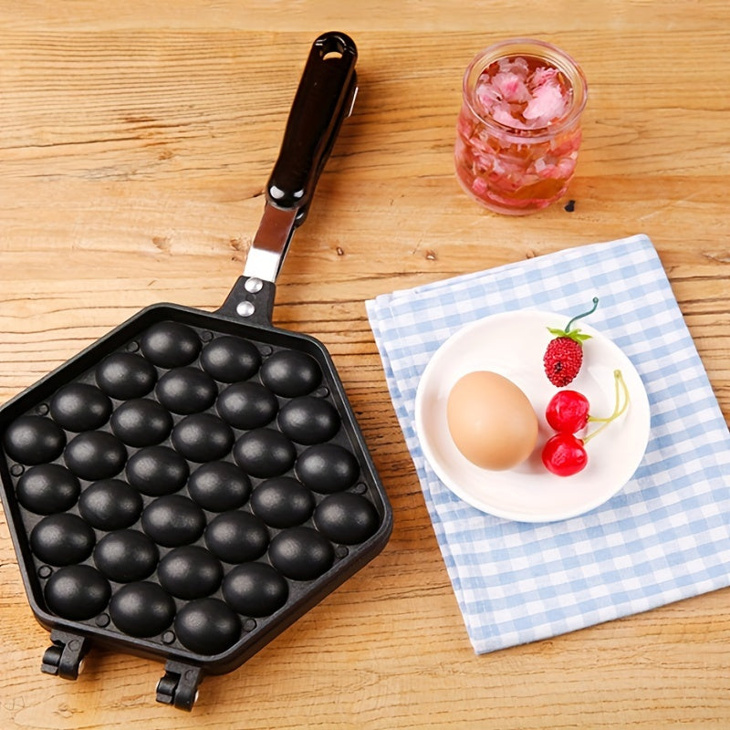 Non-Stick Aluminum Egg Waffle Pan for Breakfast and Kitchen Creations