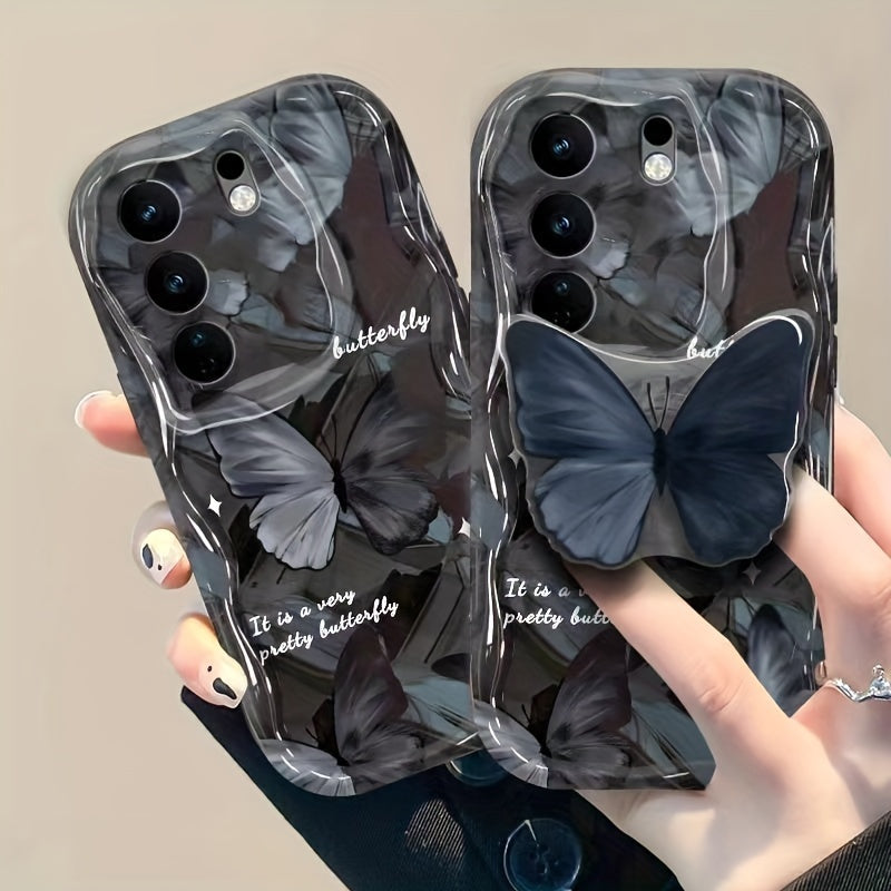 Butterfly Phone Case with Stand Shockproof TPU for Samsung Galaxy Models