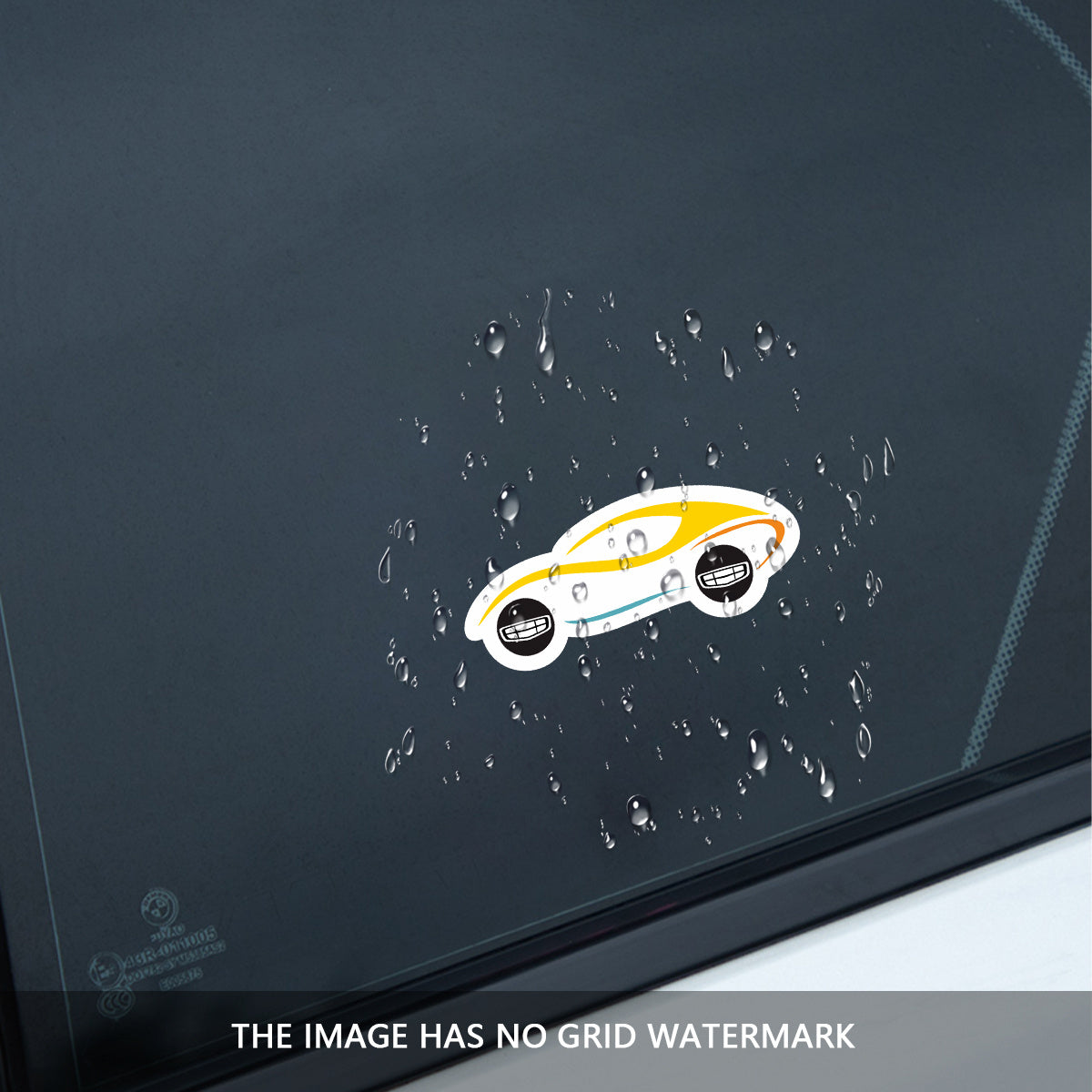 4pcs Creative Simple Vinyl Bumper Stickers Car Decal Decorative Accessories