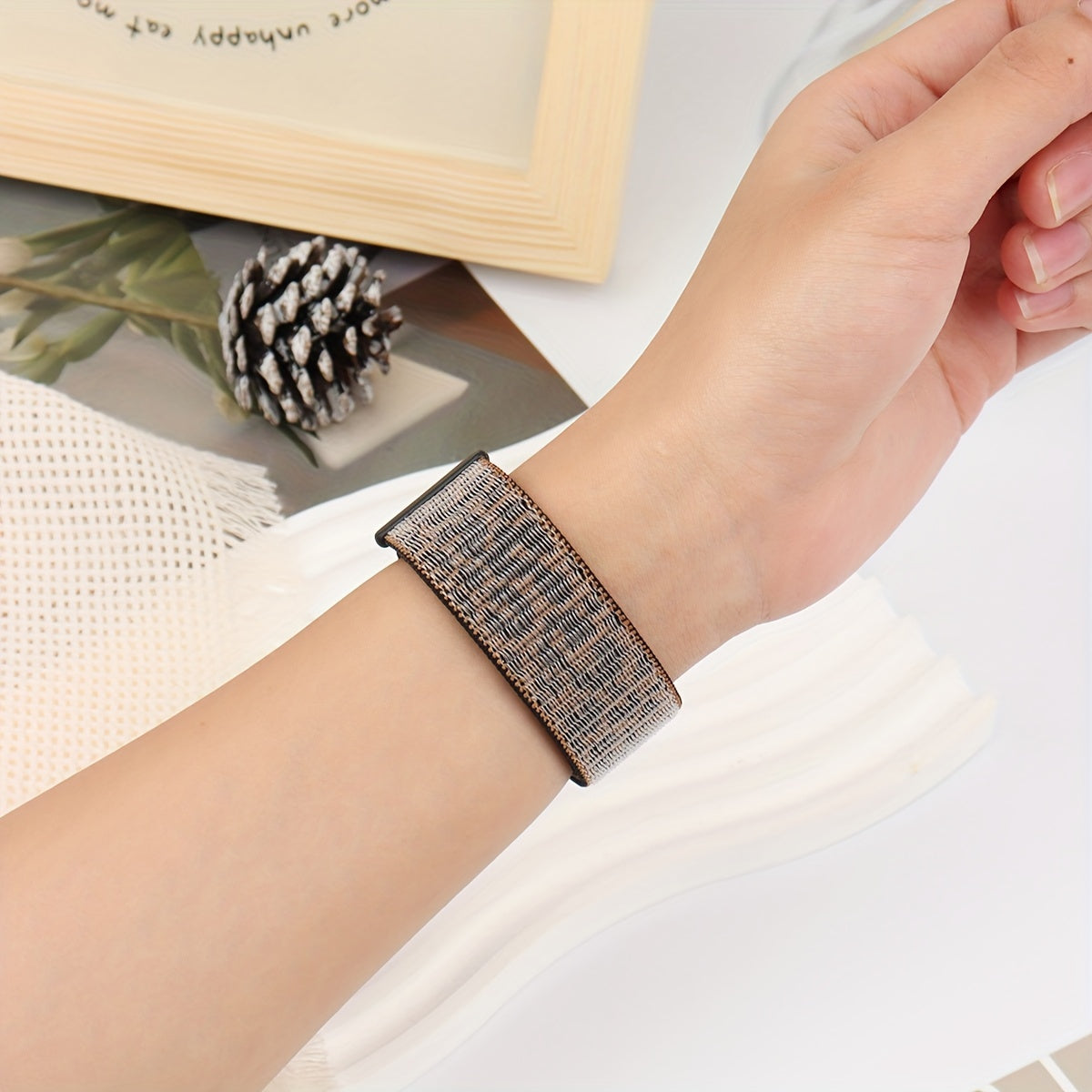 Water-Resistant Nylon Watch Band for Galaxy Watch Ultra Adjustable Strap Deployant Clasp