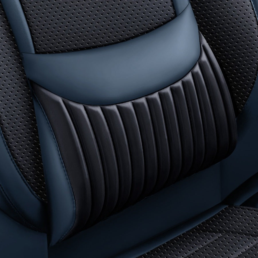 Car Seat Covers Black and Red Full Coverage Anti-Stain Non-Slip Breathable