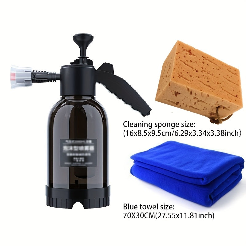 2L ручной насос пеногенератор для мойки автомобиля, снежная пена, пистолет-распылитель с насадкой