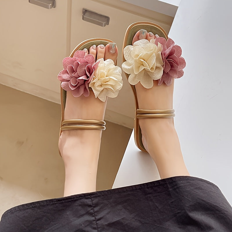 Women Slide Sandals Flat Summer Outdoor Comfortable Durable