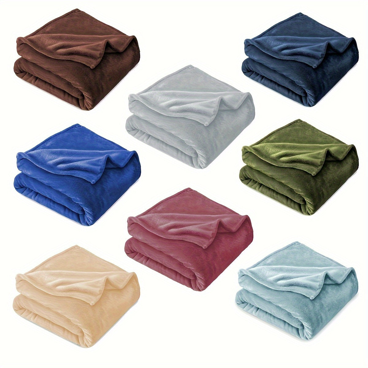 Solid Flannel Blanket 200G Single Piece