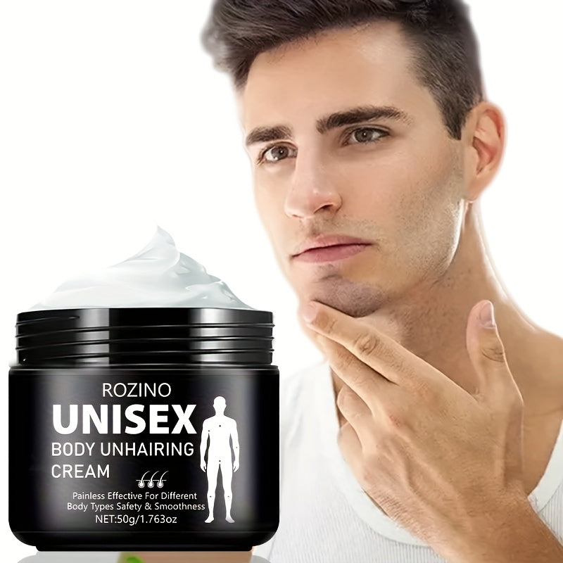 Crema depilatoria 50g de acción rápida, sin residuos, suaviza la piel, libre de parabenos, para todo tipo de piel