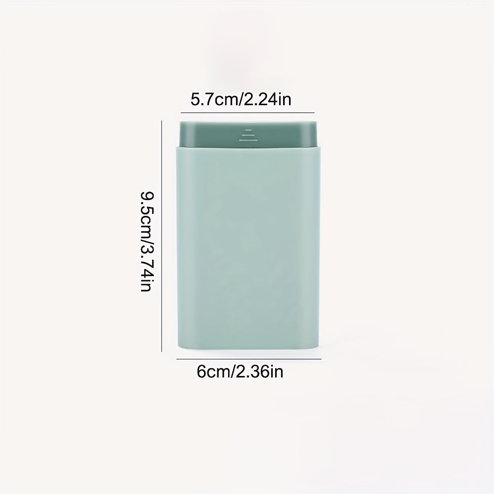 Universal Compact 6-Day Pill Organizer in Beige Gray Green Portable Travel