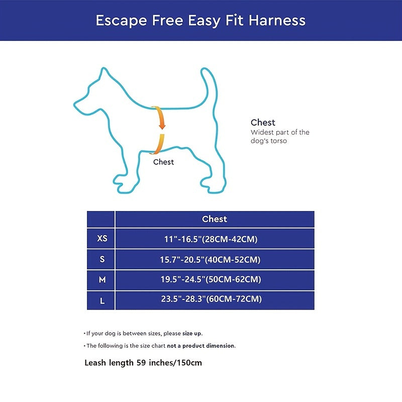 Conjunto de arnés de pecho reflectante antideslizante para perros