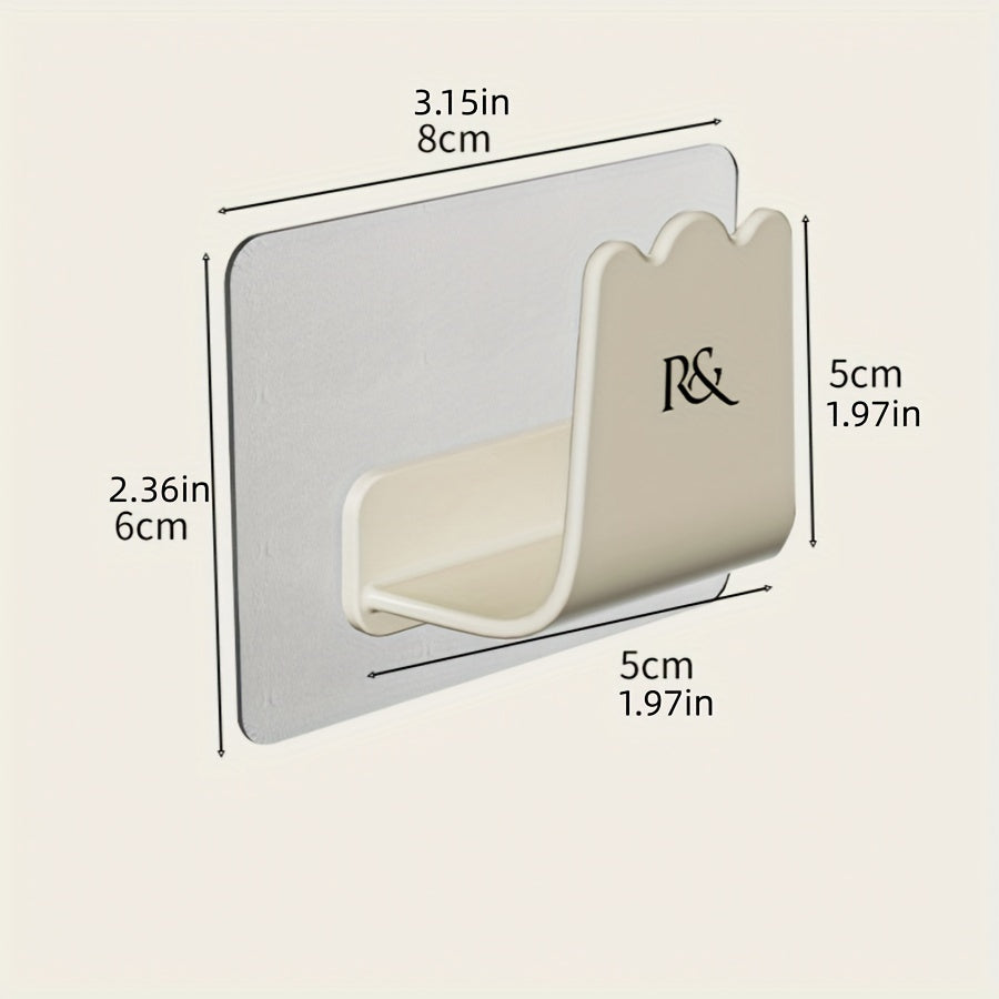 Juego de 2 ganchos modernos para paredes para organización de cocina, colgador sin taladro para ollas y sartenes