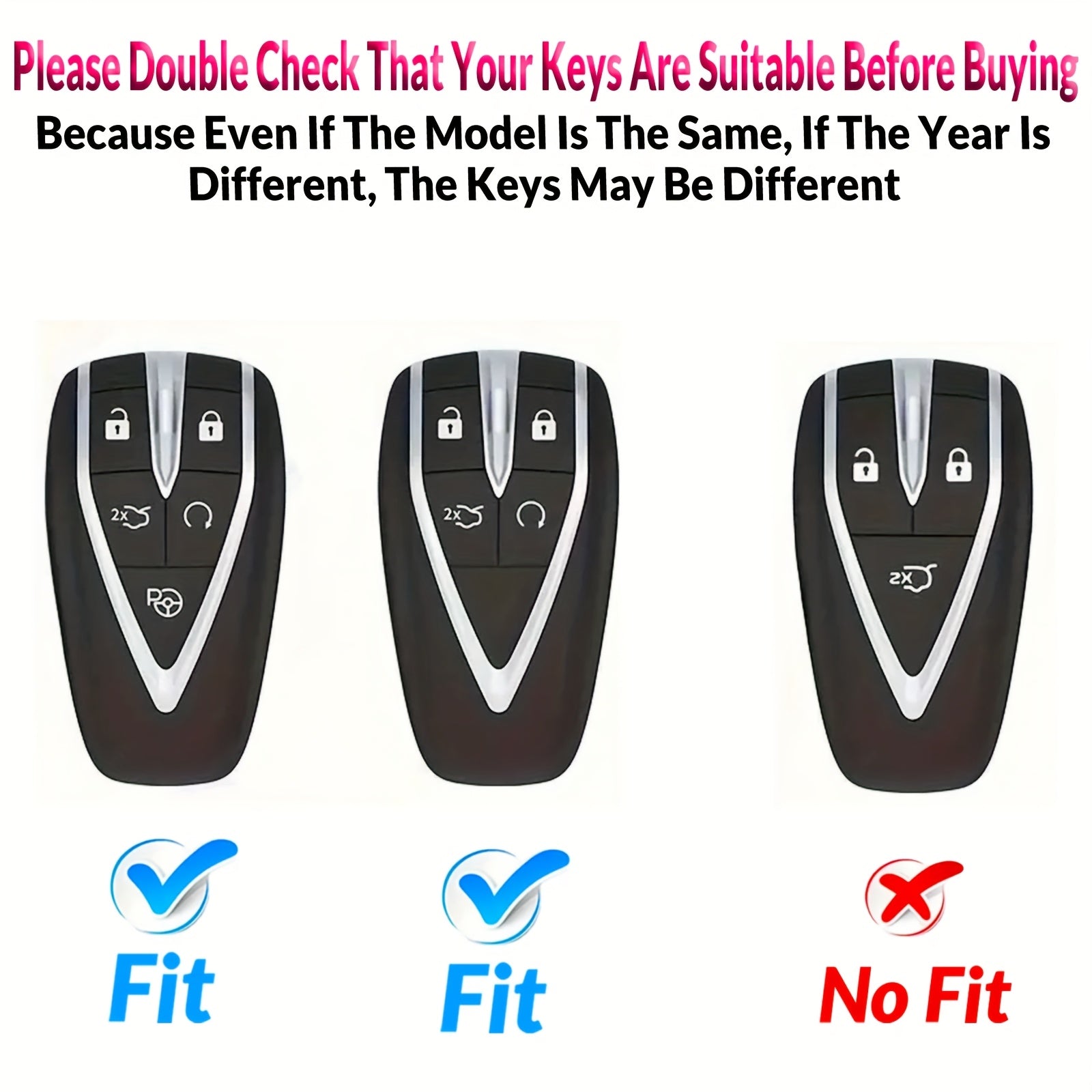 Universal TPU Key Fob Cover with Keychain Anti-Scratch Durable Protector