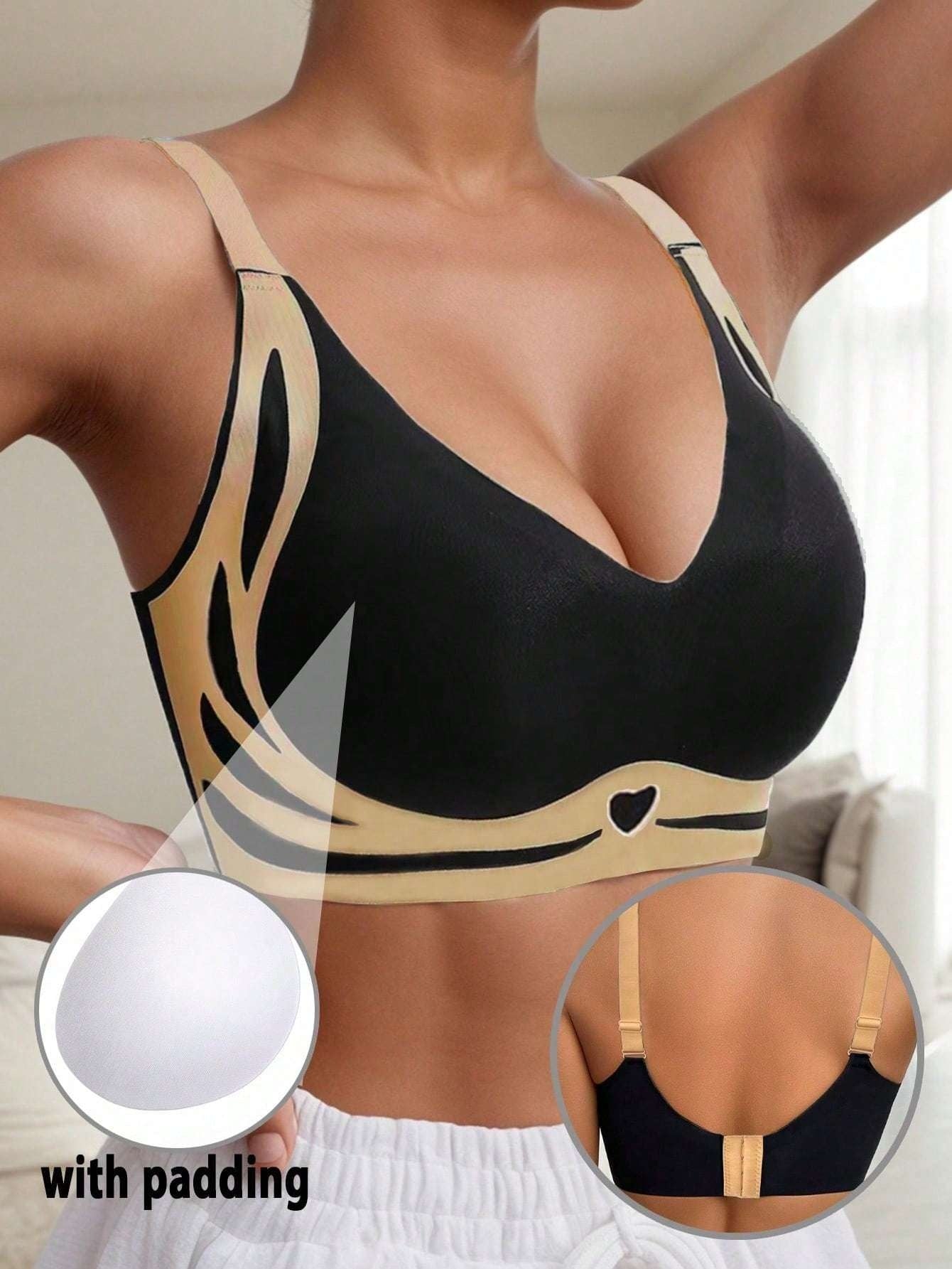 Plus Size Wirefree Bras with Light Padding for Comfort