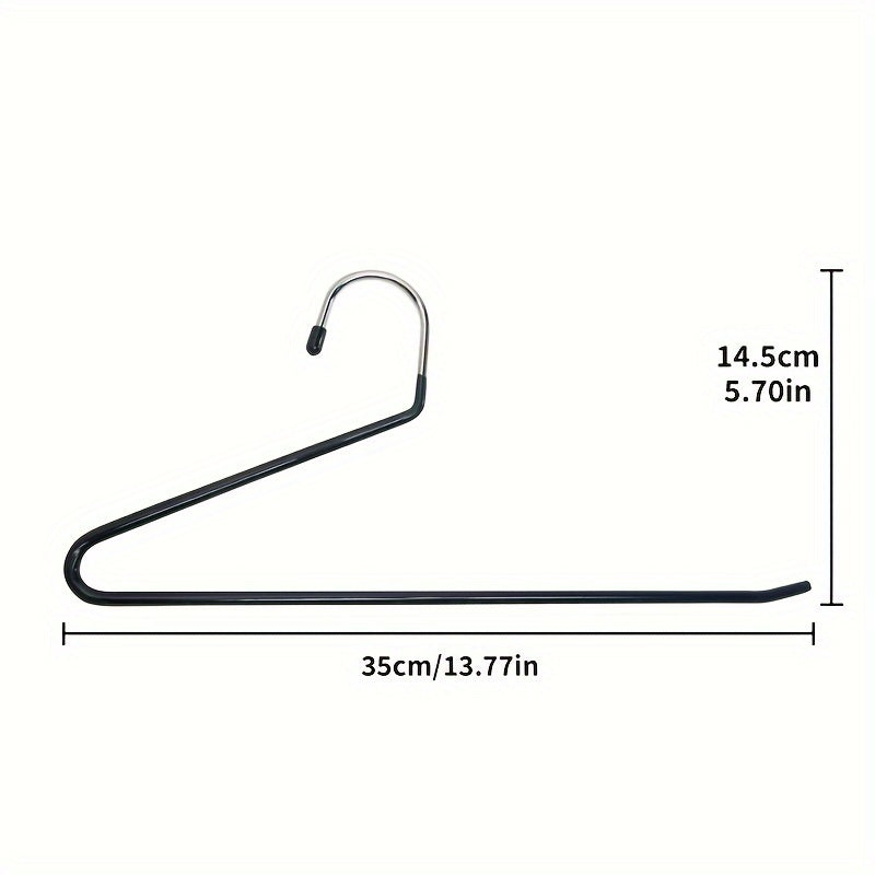 20 шт. металлических вешалок для одежды, экономящих место, Z-образной формы, с нескользящим покрытием, из нержавеющей стали, органайзеры для шкафа