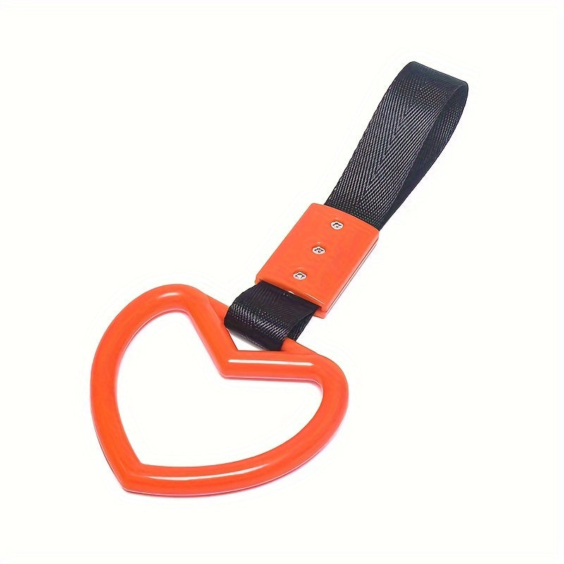Universal Car Tow Rope Heart Ring Handle Strap Decoration