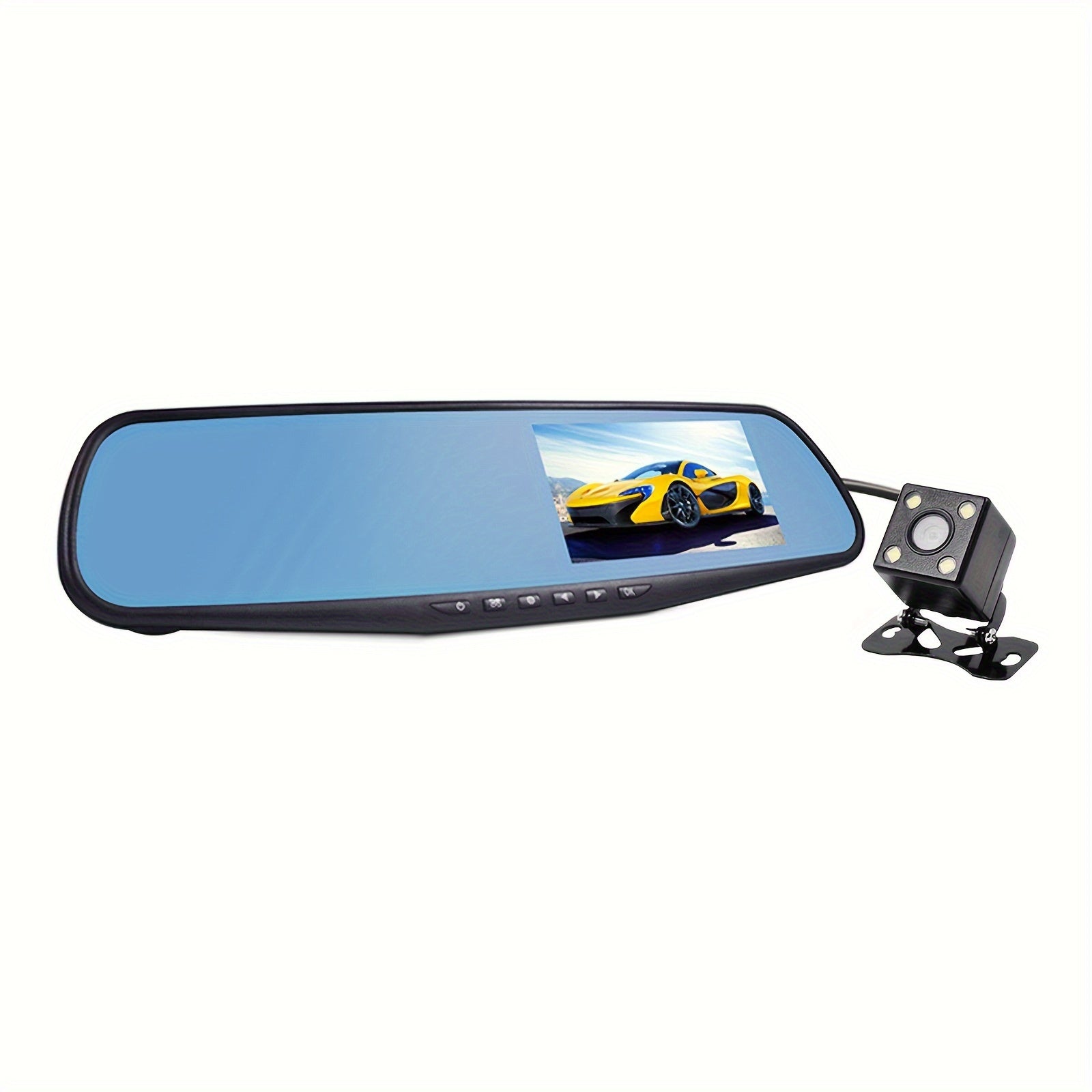 2024 Car Rearview Mirror with Dual Camera HD Night Vision Parking Monitoring