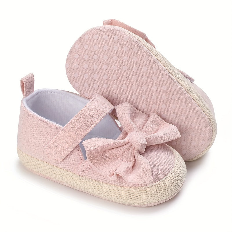Girls Mary Jane Flats with Bow Detail Non-Slip Sole for Spring and Autumn