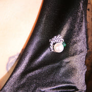 Convertible Brooch Necklace with Faux Pearl Pendant for Women Suit Sweater Accessories