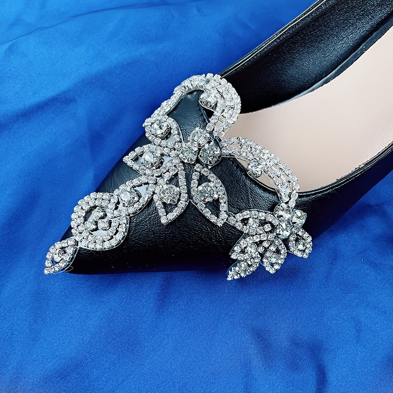 Women Glass Rhinestone Applique for Shoes Dress Bag Sewable Adhesive