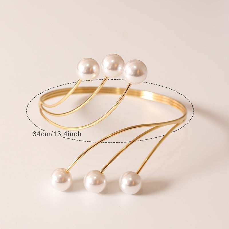 Stylish Metal Holdbacks for Curtains Faux Pearl Curtain Buckle Home Decor