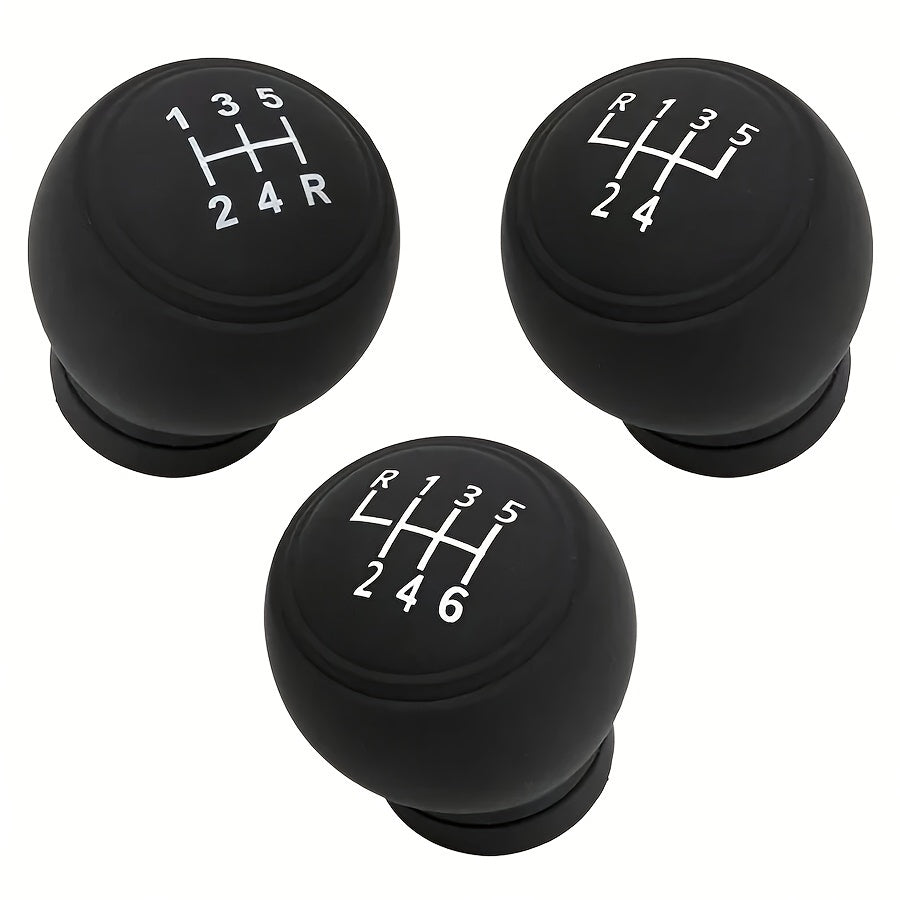 Silicone Gear Shift Knob Cover Non-Slip Black White Auto Accessory