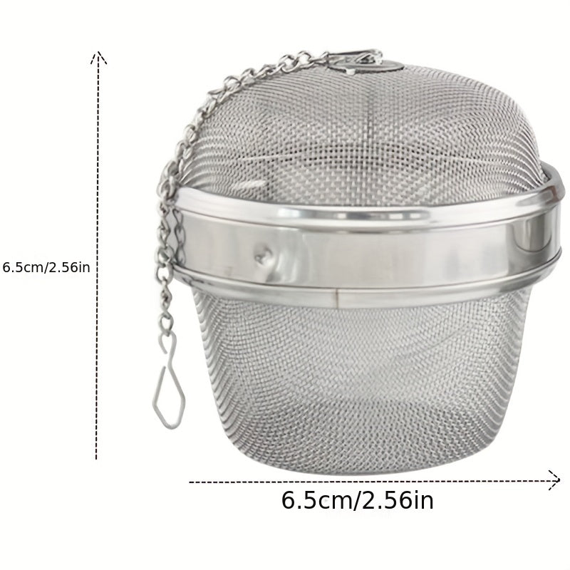 Stainless Steel Tea Infuser with Mesh Strainer and Chain Hook for Loose Leaf Tea